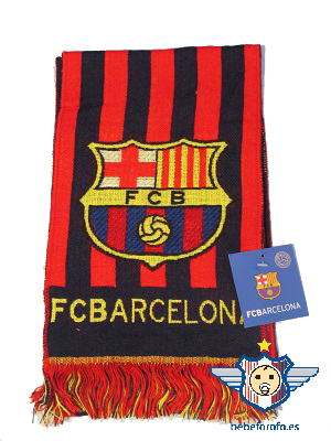 cálmese emprender visión Bufanda FC Barcelona Oficial 140x20cm | BebeForofo_es
