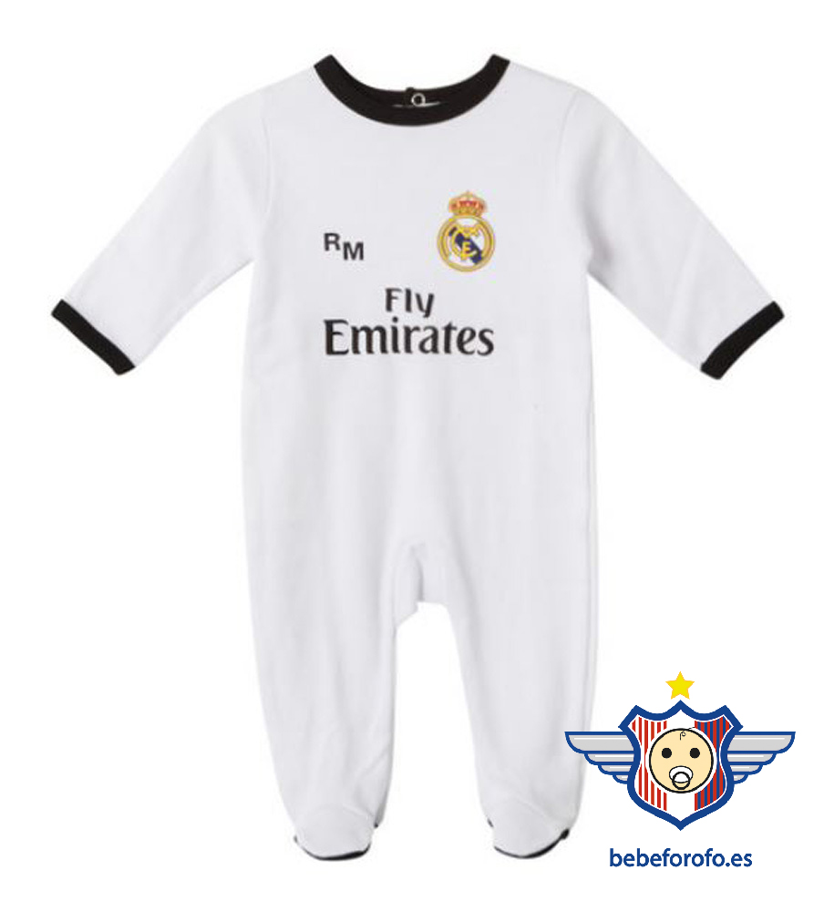 REAL MADRID – Pelele Pijama Mono Bebé - Regalo Recién Nacido - Amathing Shop